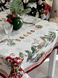 Tapestry tablecloth FROSTY, 137х137, Square, New Year's, Silver lurex, 60% polyester, 40% cotton