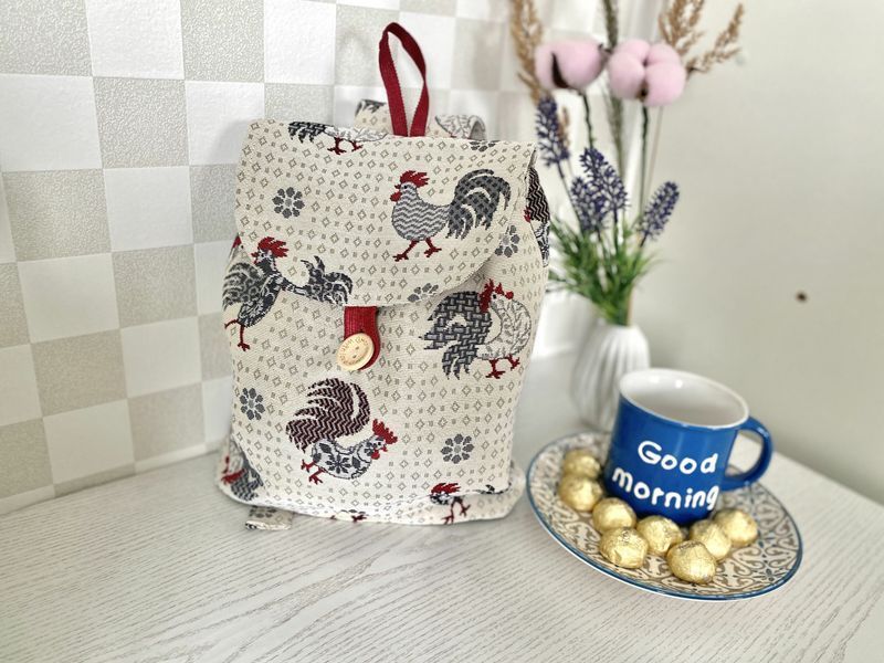 Tapestry backpack for kids EDEN465B, 25х37х6, 37, 25, 6, Everyday, Without lurex, 75% polyester, 22% cotton, 3% acrylic, Tapestry