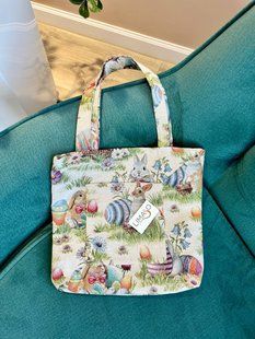 Tapestry shopping bag EDEN1181, 36x36, Square, Easter, Without lurex, 75% polyester, 22% cotton, 3% acrylic, Tapestry