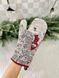 Tapestry oven mitten EDEN854, 17х30, 30, 17, New Year's, Silver lurex, 70% polyester, 23% cotton, 3% acrylic, 4% metal fibre, Tapestry