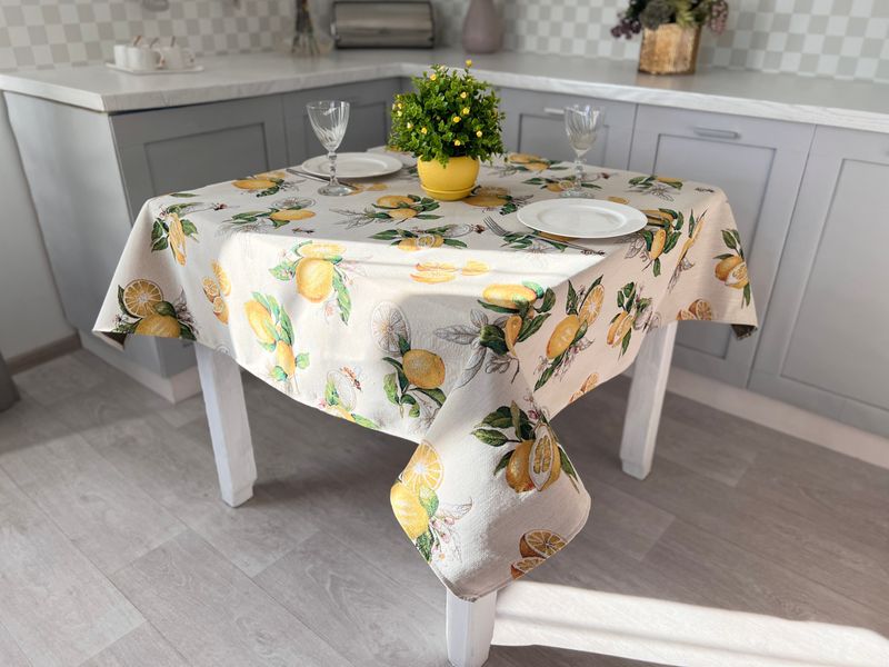 Tapestry tablecloth LIMA042, 137х280, Rectangular, Everyday, Without lurex, 75% polyester, 22% cotton, 3% acrylic