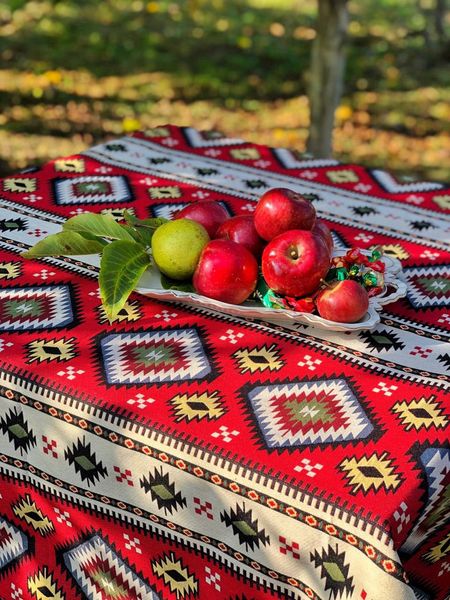Tapestry tablecloth JAIMA035, 137х240, Rectangular, Everyday, Without lurex, 75% polyester, 22% cotton, 3% acrylic
