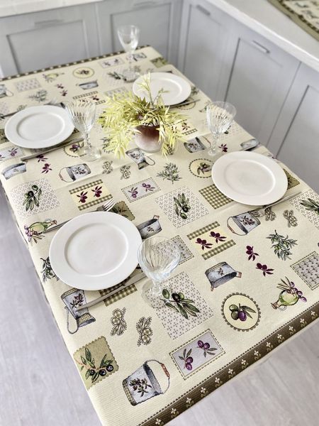 Tapestry tablecloth RUNNER284, 137х180, Rectangular, Casual, Without lurex, 75% polyester, 22% cotton, 3% acrylic