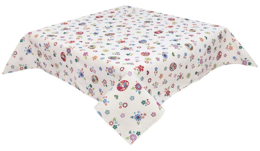 Tapestry tablecloth EDEN274B, 137х280, Rectangular, Easter, Without lurex, 75% polyester, 22% cotton, 3% acrylic