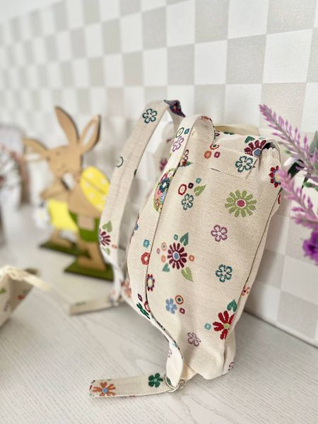 Tapestry backpack for kids EDEN274B, 25x37x6, Easter, Without lurex, 75% polyester, 22% cotton, 3% acrylic
