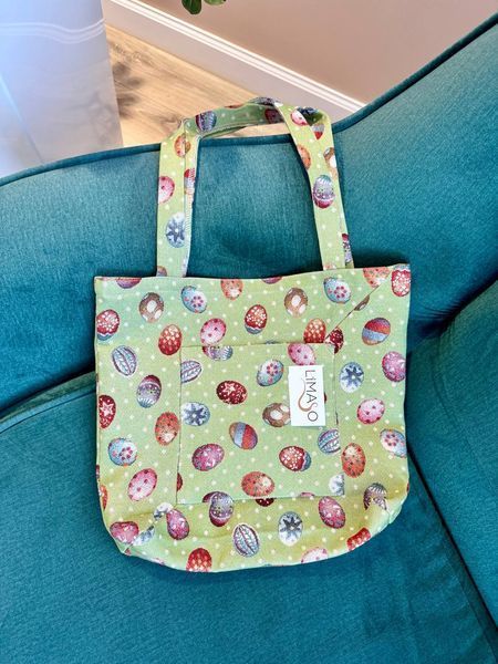 Tapestry shopping bag EDEN865, 36x36, Square, Easter, Without lurex, 75% polyester, 22% cotton, 3% acrylic, Tapestry