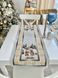 Tapestry table runner RUNNER723C Christmas in Mountains, 37х100, 100, 37, Rectangular, New Year's, Golden lurex, 70% polyester, 23% cotton, 3% acrylic, 4% metal fibre, Tapestry