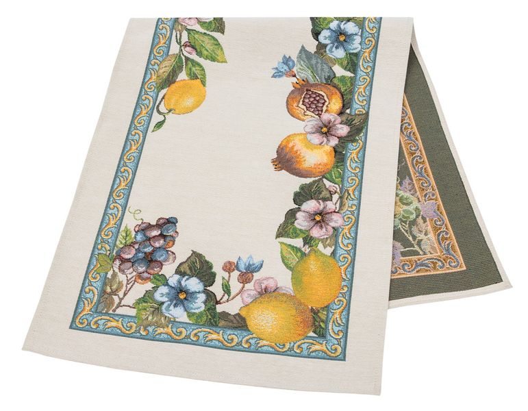 Tapestry table runner RUNNER LIMA022, 37х100, Rectangular, Everyday, Without lurex, 75% polyester, 22% cotton, 3% acrylic