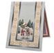 Tapestry table runner RUNNER723C Christmas in Mountains, 37х100, 100, 37, Rectangular, New Year's, Golden lurex, 70% polyester, 23% cotton, 3% acrylic, 4% metal fibre, Tapestry