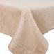 Linen tablecloth with lace SKL04, 130x200, Rectangular, Monochrome, Embroidery, 100% linen