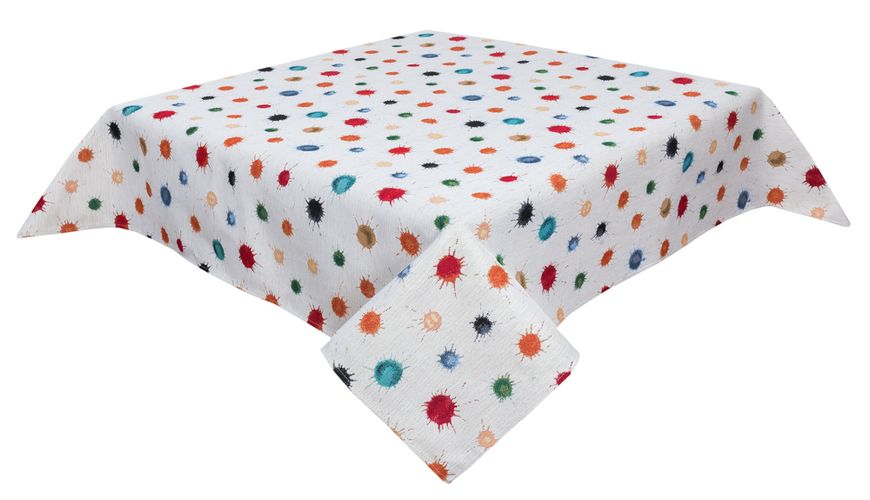 Tapestry tablecloth EDEN850B, 97х100, Square, Everyday, Without lurex, 75% polyester, 22% cotton, 3% acrylic