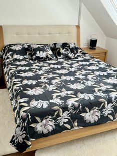 GRAPHIT velvet bedspread + 2 pillowcases (200x240 + 2 * 45x45), 200x240, Rectangular, Everyday, Without lurex, 100% polyester