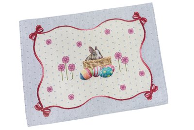 Tapestry placemat RUNNER647, 37x49, Rectangular, Easter, Without lurex, 75% polyester, 22% cotton, 3% acrylic