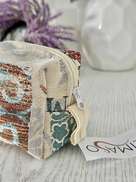 Cosmetic bag TRAVEL BAG 2 EDEN468, 10x6x8, Rectangular, Everyday, Without lurex, 75% polyester, 22% cotton, 3% acrylic
