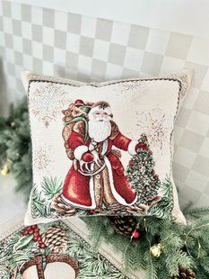 Single-sided tapestry cushion cover MOROZ-1 MICRO