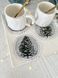 Set of tapestry napkins with lace ZERMAT-SET6-10D, &Oslash;10, 10, 10, Round, New Year's, Silver lurex, 75% polyester, 22% cotton, 3% acrylic, Tapestry, 6 pcs.