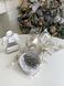 Set of tapestry napkins with lace ZERMAT-SET6-10D, &Oslash;10, 10, 10, Round, New Year's, Silver lurex, 75% polyester, 22% cotton, 3% acrylic, Tapestry, 6 pcs.