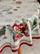 Tapestry tablecloth FROSTY-160D, Ø160, Round, New Year's, Silver lurex, 60% polyester, 40% cotton