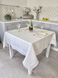 Linen tablecloth SKLB34, 146x146, Square, Monochrome, Embroidery, 100% linen