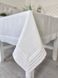 Linen tablecloth SKLB34, 146x146, Square, Monochrome, Embroidery, 100% linen