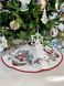 Tapestry Christmas tree skirt HOME, Ø90, Round, New Year's, With microfibre + silver lurex, 40% polyester, 60% cotton