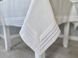 Linen tablecloth SKLB34, 146x146, Square, Monochrome, Embroidery, 100% linen