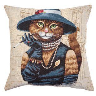 Single-sided tapestry cushion cover KISS615