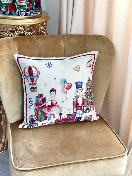 Single-sided tapestry cushion cover NOIRET A-NV