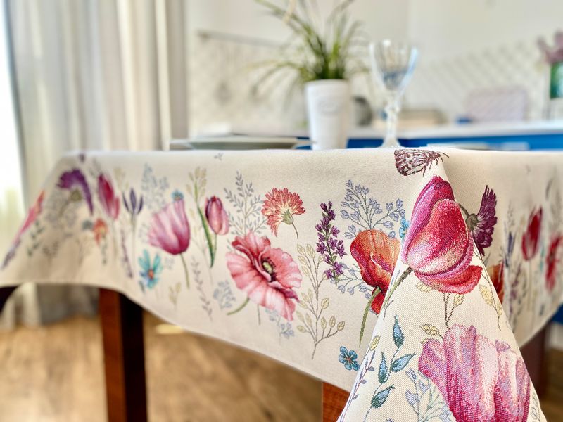 Tapestry tablecloth RUNNER1002, 160x250, Rectangular, Everyday, Without lurex, 75% поліестер, 22% бавовна, 3% акрил