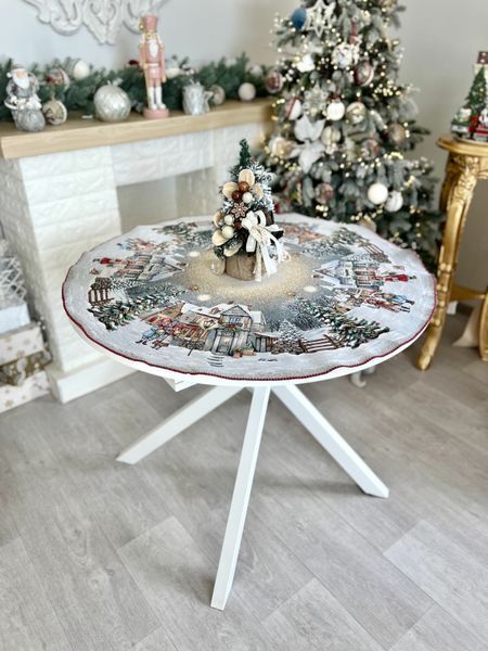 Скатерть гобеленовая с кружевом RUNNER1377 Limaso RUNNER1377-90D фото