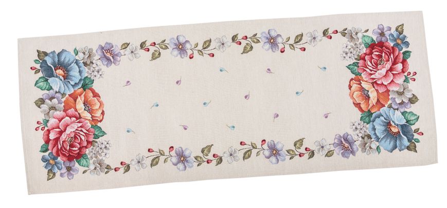 Tapestry table runner RUNNER863, 37х100, Rectangular, Everyday, Without lurex, 75% polyester, 22% cotton, 3% acrylic