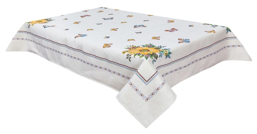 Tapestry tablecloth LIMA013, 137х137, Square, Everyday, Without lurex, 75% polyester, 22% cotton, 3% acrylic