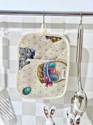 Tapestry kitchen potholder EDEN647-PK17, 17x25, Rectangular, Easter, Without lurex, 75% polyester, 22% cotton, 3% acrylic