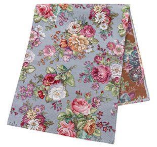 Tapestry table runner EDEN1175GR, 37x100, 100, 37, Rectangular, Flower, Without lurex, 75% polyester, 22% cotton, 3% acrylic, Tapestry