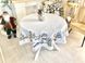 Tapestry tablecloth WINTER, Ø160, Round, New Year's, Without lurex, with microfibre, 80% polyester, 15% cotton, 5% acrylic