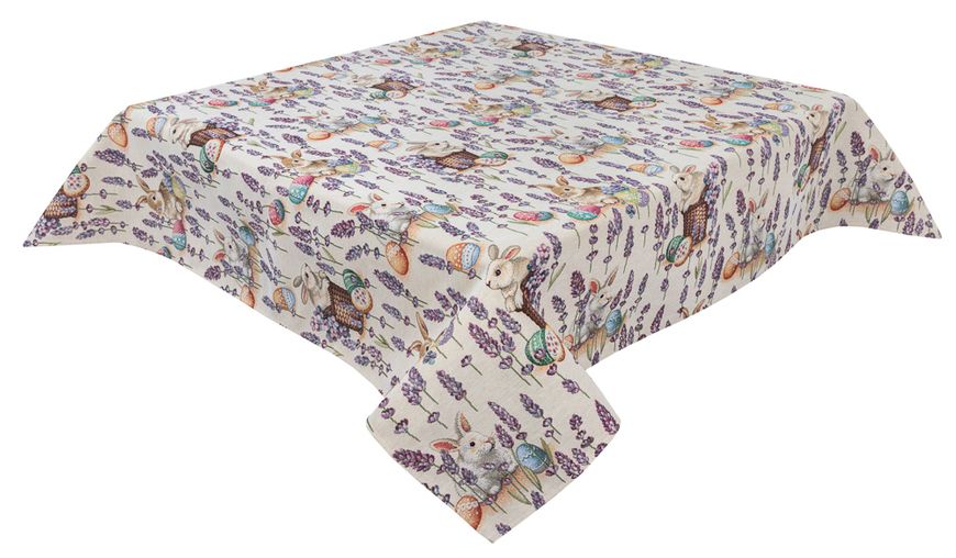 Tapestry tablecloth EDEN1018B, 137х280, Rectangular, Easter, Without lurex, 75% polyester, 22% cotton, 3% acrylic