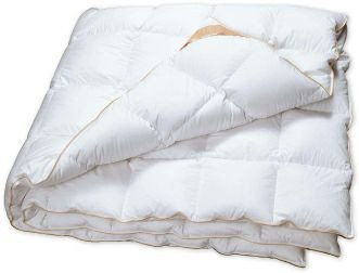Blanket SILVER (155Х215), 155x215, Rectangular, All-season, 100% cotton, 60% down, 40% feather