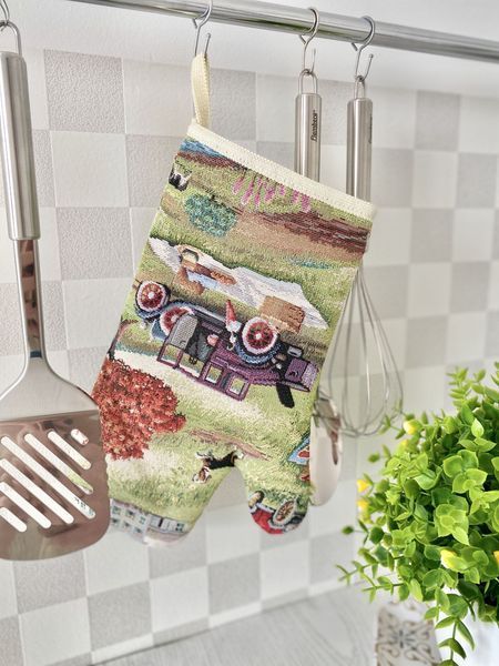 Tapestry oven mitten EDEN1183, 17х30, 30, 17, Everyday, Without lurex, 75% polyester, 22% cotton, 3% acrylic, Tapestry