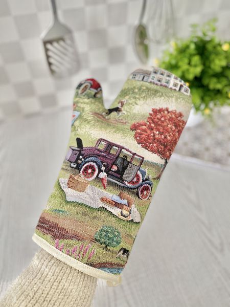 Tapestry oven mitten EDEN1183, 17х30, 30, 17, Everyday, Without lurex, 75% polyester, 22% cotton, 3% acrylic, Tapestry