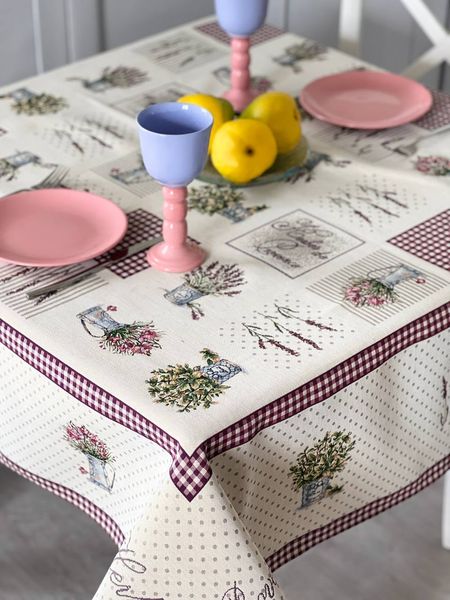 Tapestry tablecloth RUNNER164, 137х180, Rectangular, Casual, Without lurex, 75% polyester, 22% cotton, 3% acrylic