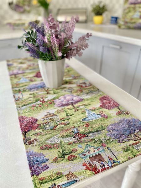Tapestry track EDEN1178, 37х100, 100, 37, Rectangular, Everyday, Without lurex, 75% polyester, 22% cotton, 3% acrylic, Tapestry