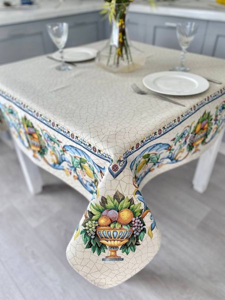 Tapestry tablecloth RUNNER LIMA021, 137х180, Rectangular, Everyday, Without lurex, 75% polyester, 22% cotton, 3% acrylic
