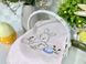 Baby towel in an Easter basket RKVV012, 18x35, Easter, Embroidery, 100% linen