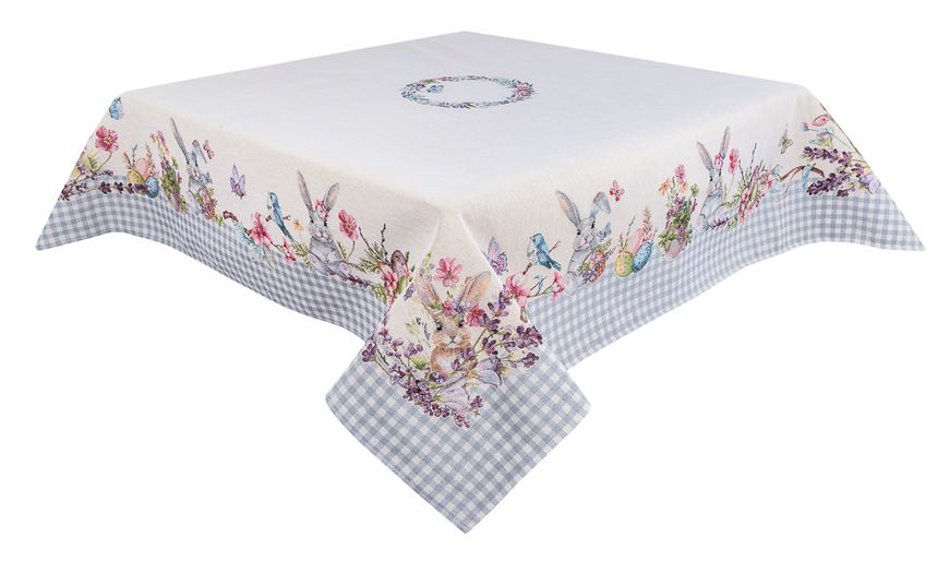 Tapestry tablecloth RUNNER1248GR, 137х137, Square, Easter, Without lurex, 75% polyester, 22% cotton, 3% acrylic