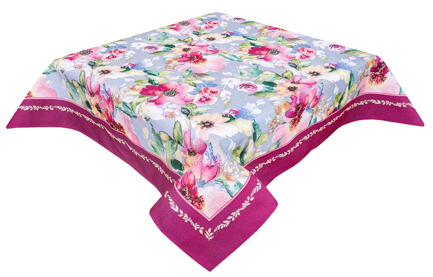 Tapestry tablecloth RUNNER401GR, 137х240, Rectangular, Everyday, Without lurex, 75% polyester, 22% cotton, 3% acrylic