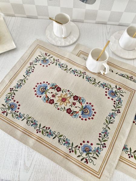 Tapestry placemat RUNNER711, 37x49, Rectangular, Casual, Without lurex, 75% polyester, 22% cotton, 3% acrylic