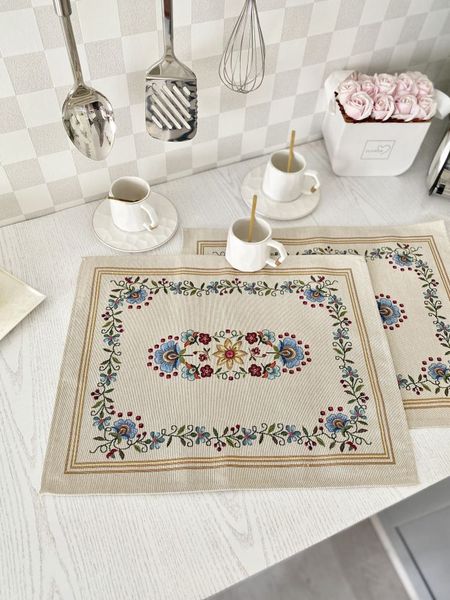 Tapestry placemat RUNNER711, 37x49, Rectangular, Casual, Without lurex, 75% polyester, 22% cotton, 3% acrylic