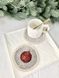 Tapestry placemat with lace ROUND903M-10D "Magic Ribbon"