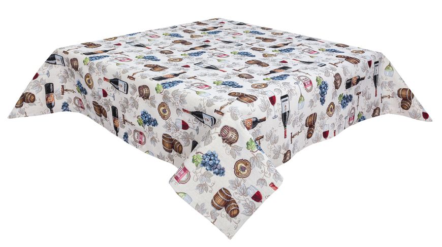 Tapestry tablecloth EDEN914, 97х100, Square, Everyday, Without lurex, 75% polyester, 22% cotton, 3% acrylic