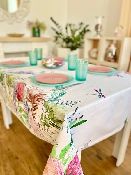 Скатертина з водовідштовхуючим покриттям MANTEL473 MANTEL473-350 фото
